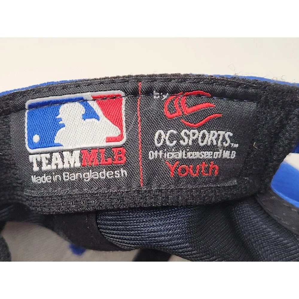 Texas Rangers Hat Cap Strap‎ Back MLB Baseball Blue Youth